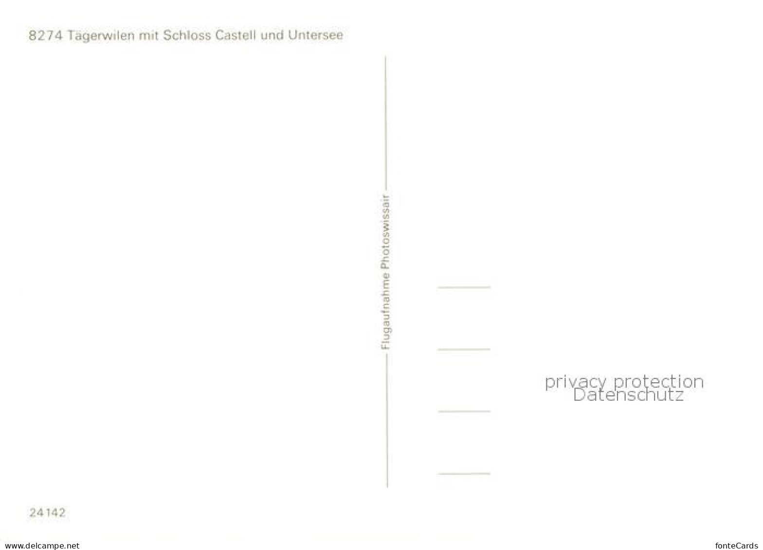 13793645 Taegerwilen Mit Schloss Castell Und Untersee Taegerwilen - Otros & Sin Clasificación