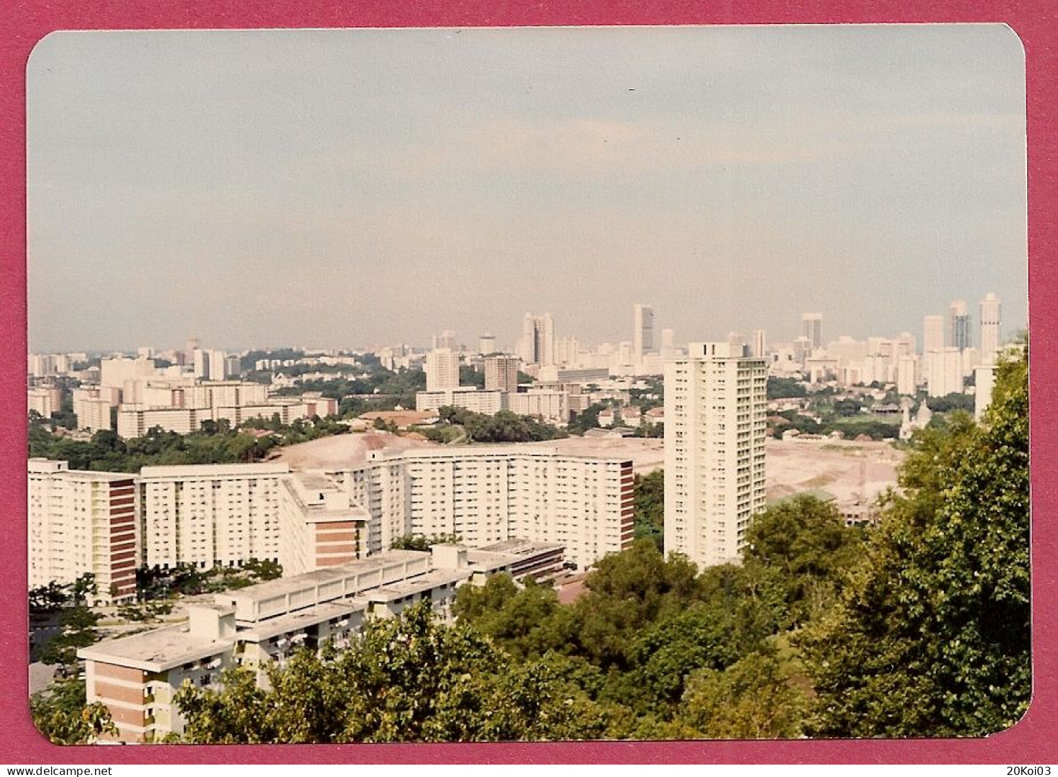 Singapore View From Mount Faber Mt 115.5m, 1Photo 1976's +/-Kodak Vintage 1976's_CPSM_UNC_cpc - Singapore