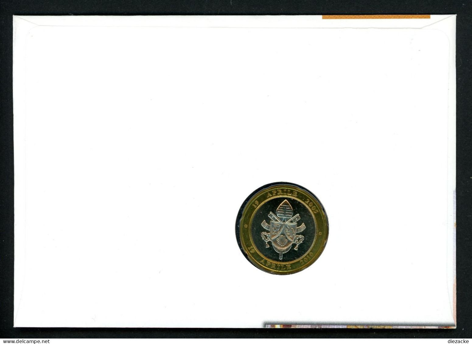 Vatikan 2010 Numisbrief Mit Medaille 5 Jahre Ponifikat Benedikt XVI. ST (MD805 - Ohne Zuordnung