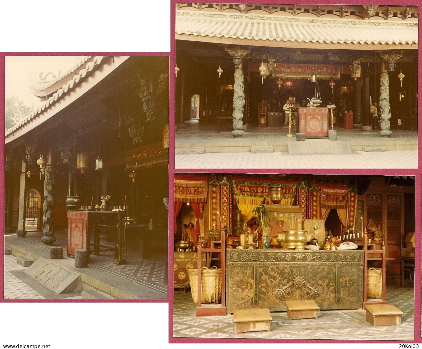 Singapore Temple THIAN HOCK KENG-Vintage, Telok Ayer Street, Builded In 1843_SUP_Photo+/-Kodak 1977's_ NOT Postcard_cpc - Singapore