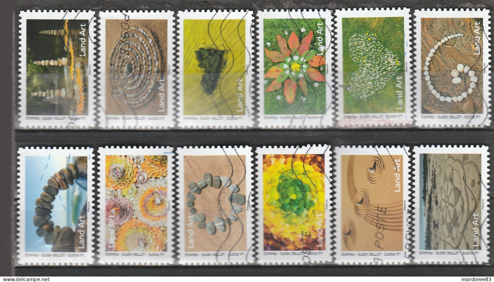 FRANCE 2024 SERIE COMPLETE LAND ART OBLITERE - Used Stamps