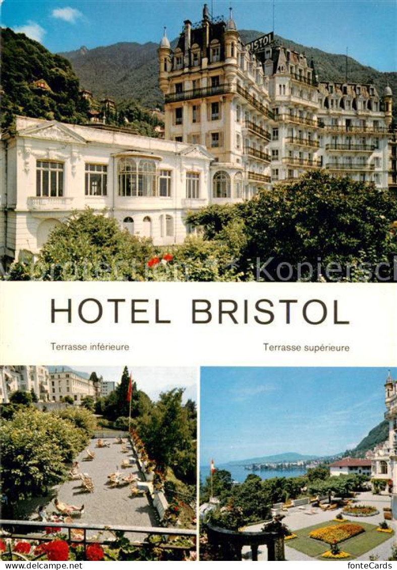 13757875 Montreux  VD Hotel Bristol Terrasse Inferieure Terrasse Superieure  - Autres & Non Classés