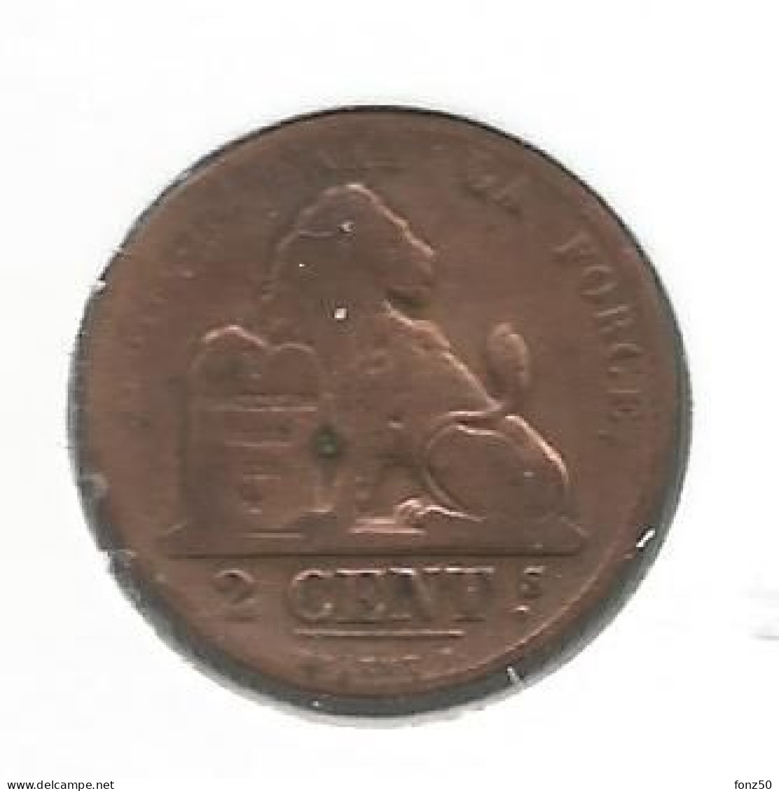 12901 * LEOPOLD I * 2 Cent 1863 * Fraai - 2 Centimes