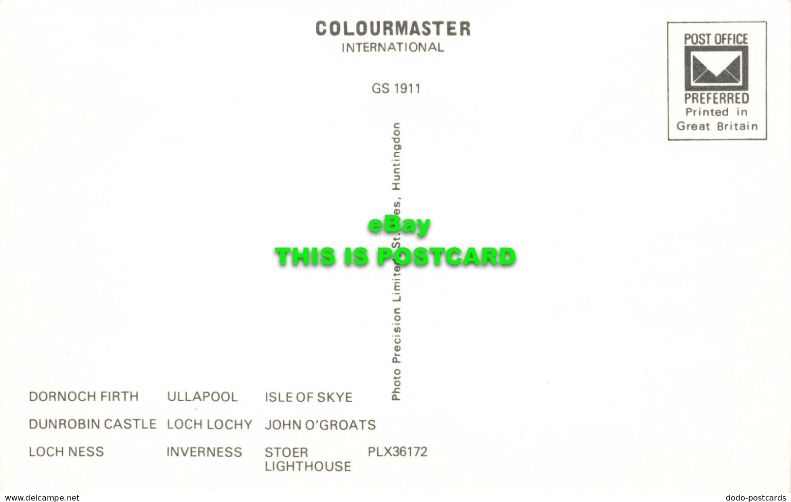 R567069 Highlands. Colourmaster International. Precision. PLX36172. Multi View - World