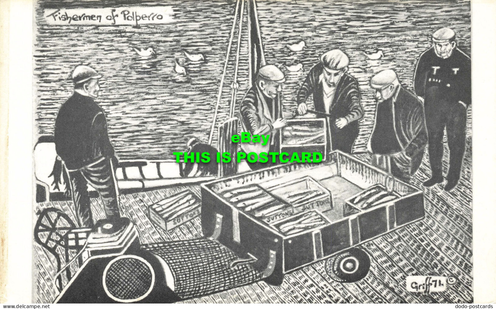 R567074 Fishermen Of Polperro. R. J. Griffin. John Jennings - World