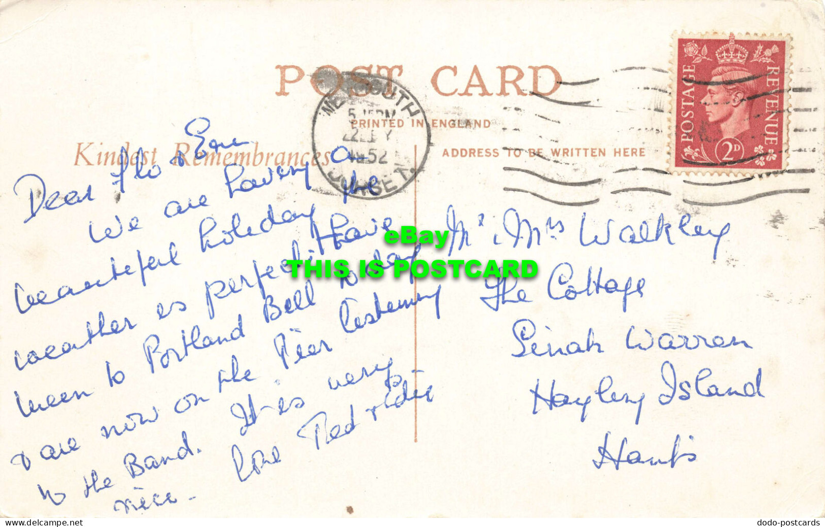 R567876 Sandsfoot Castle And Isle Of Portland Near Weymouth. 13A. 1952 - World