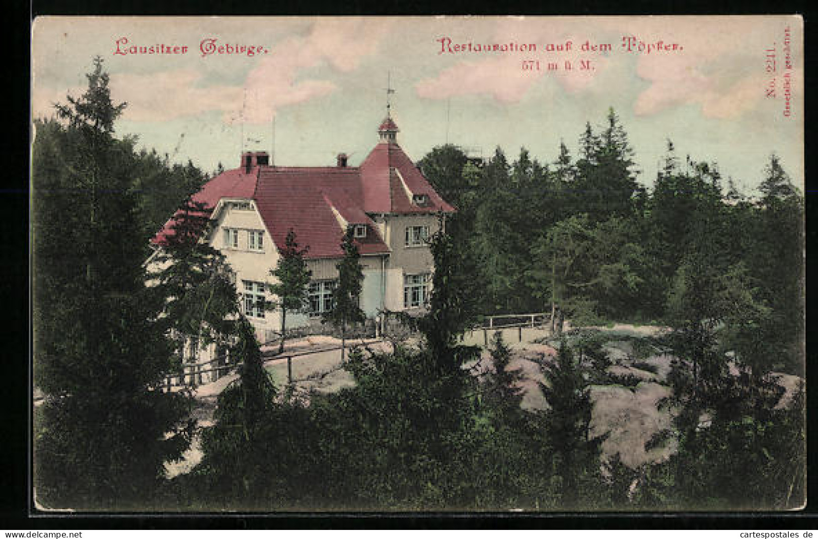 AK Oybin, Restauration Gasthaus Auf Dem Töpfer  - Oybin