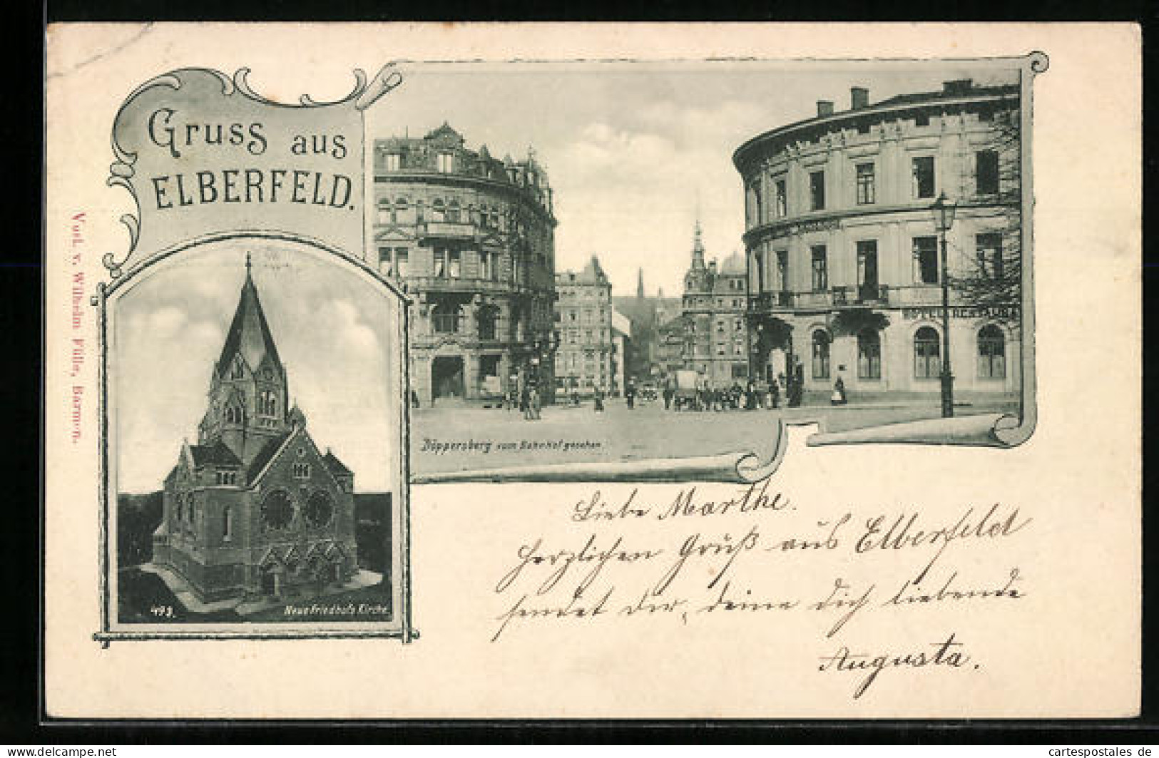 AK Elberfeld, Neue Friedhofskirche, Döppersberg  - Autres & Non Classés