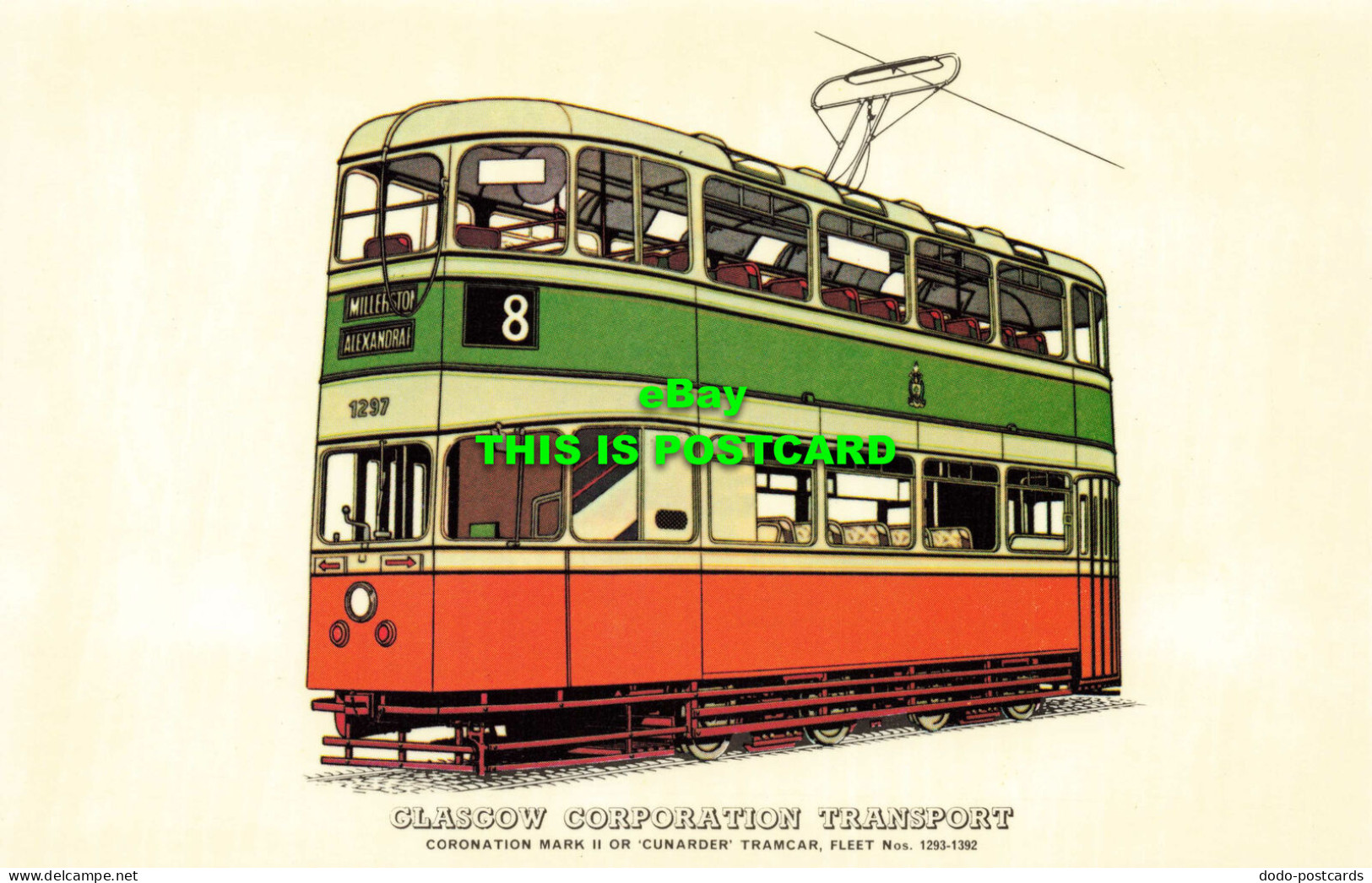 R567082 Glasgow Corporation Transport. Coronation Mark II Or Cunarder Tramcar. F - World