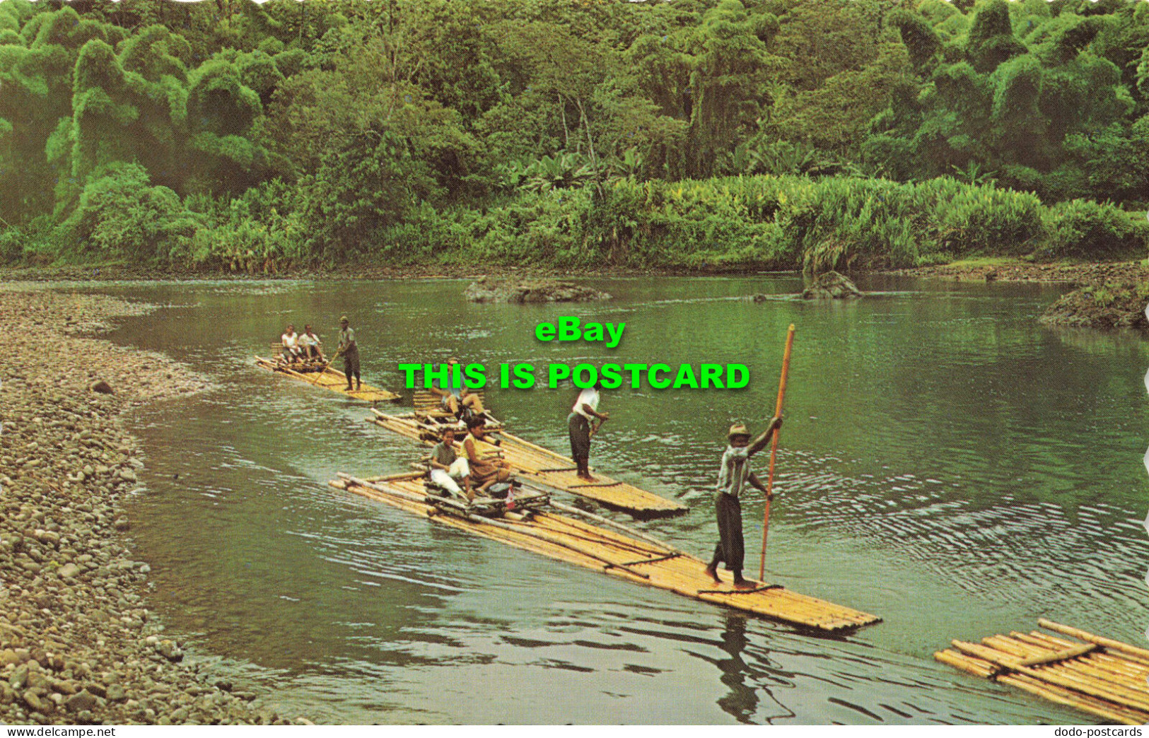 R567084 Rafting On Rio Grande. Port Antonio. Jamaica. W. I. Novelty Trading. 196 - World