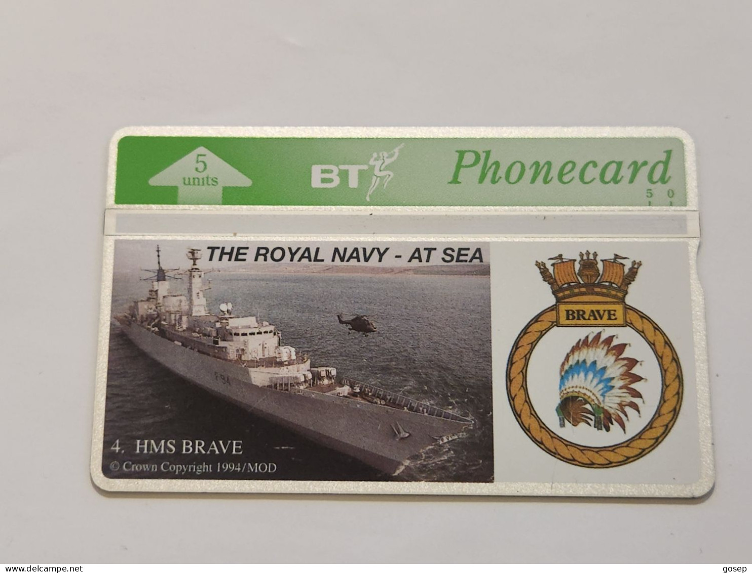 United Kingdom-(BTG-312)-Royal Navy At Sea-(4)-(282)(5units)(405B98048)(tirage-1.000)-price Cataloge-10.00£-mint - BT Emissions Générales