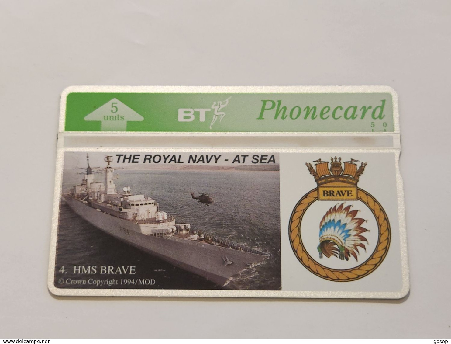 United Kingdom-(BTG-312)-Royal Navy At Sea-(4)-(283)(5units)(405B98910)(tirage-1.000)-price Cataloge-10.00£-mint - BT Emissions Générales
