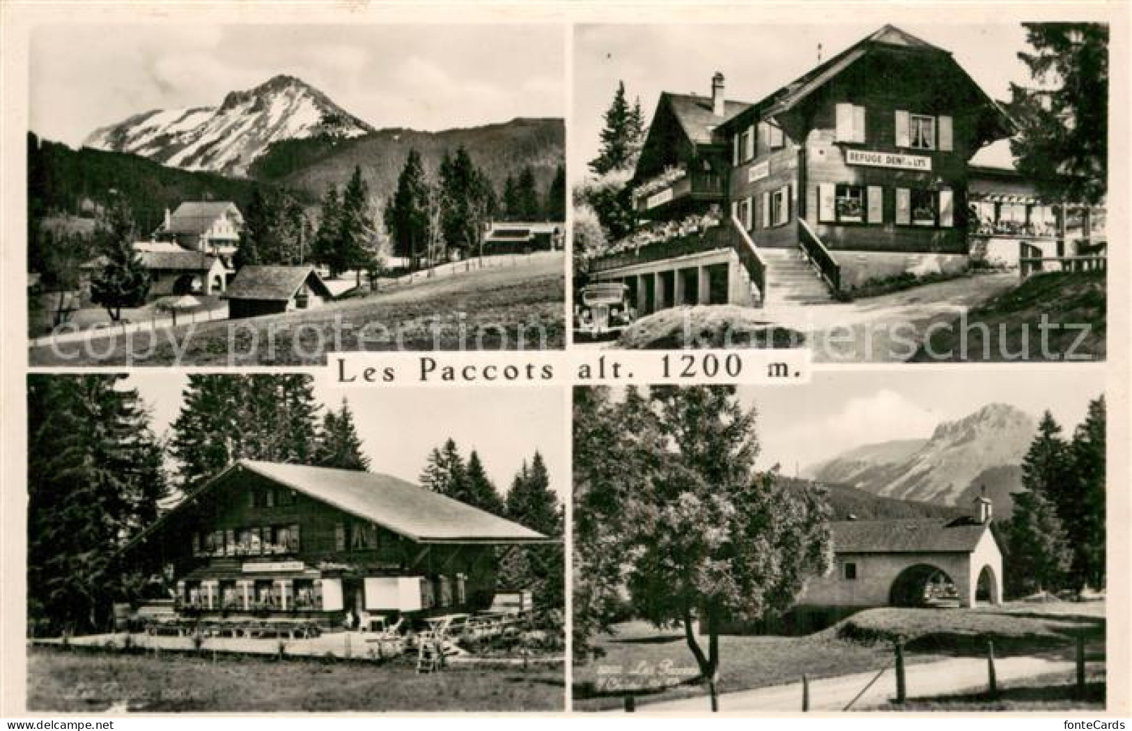 13747845 Les Paccots FR Refuge Dent De Lys Vue Partielle  - Sonstige & Ohne Zuordnung