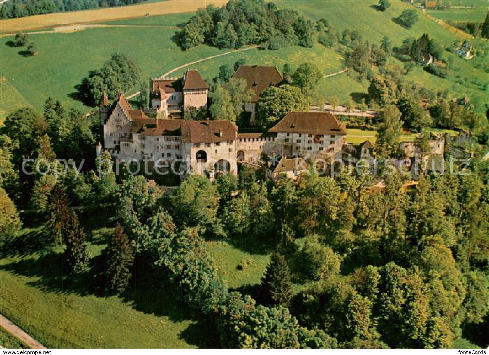 13746345 Lenzburg AG Schloss Fliegeraufnahme Lenzburg AG - Sonstige & Ohne Zuordnung