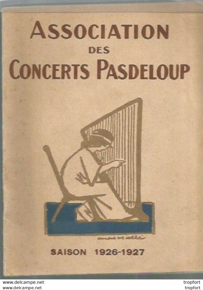 CC // Vintage // Old French Program // Programme CONCERT PASDELOUP 1926 // RIMSKY-KORSAKOFF Russe - Programma's