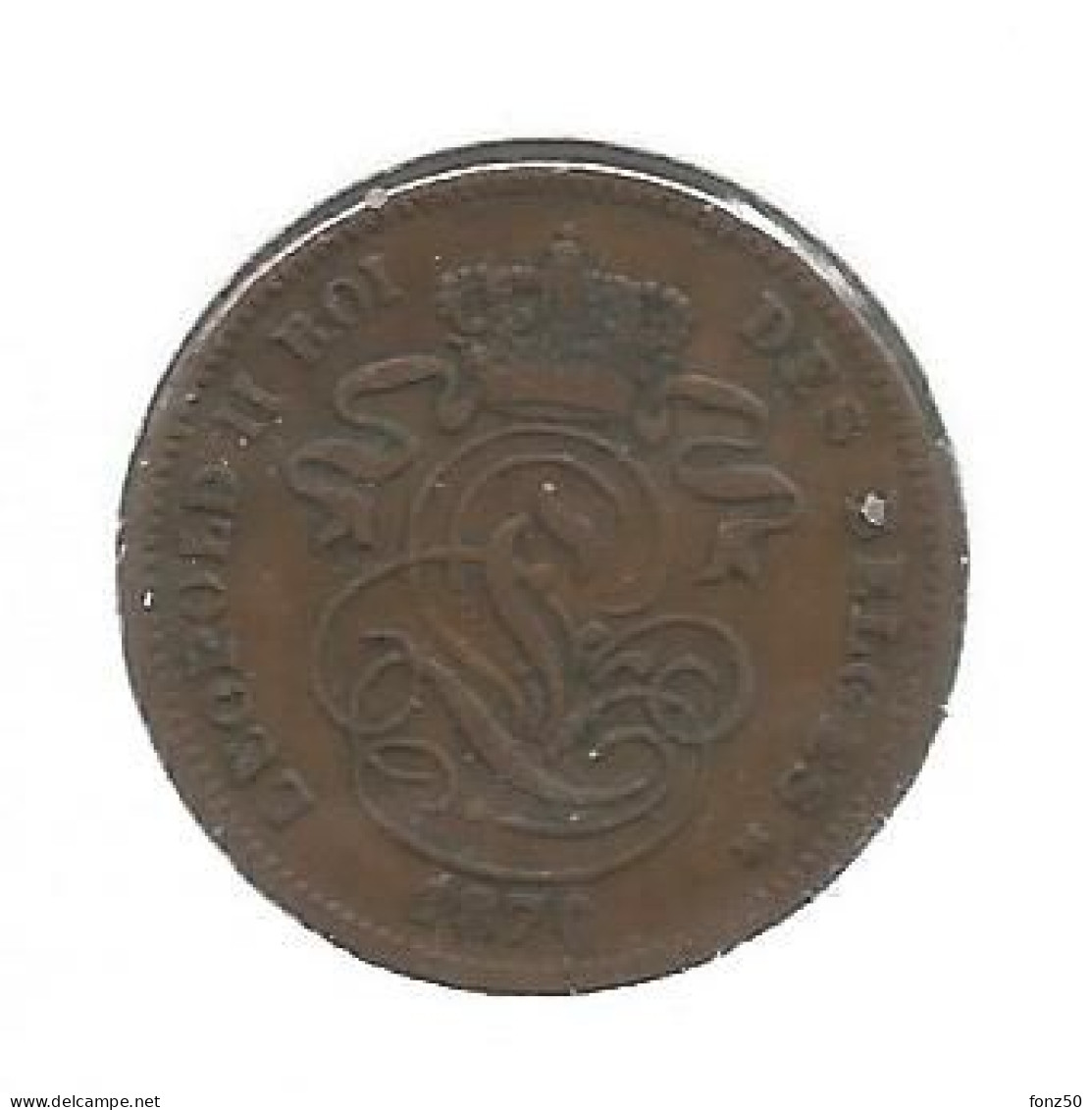 LEOPOLD II * 2 Cent 1870 * Z.Fraai * Nr 12905 - 2 Cent
