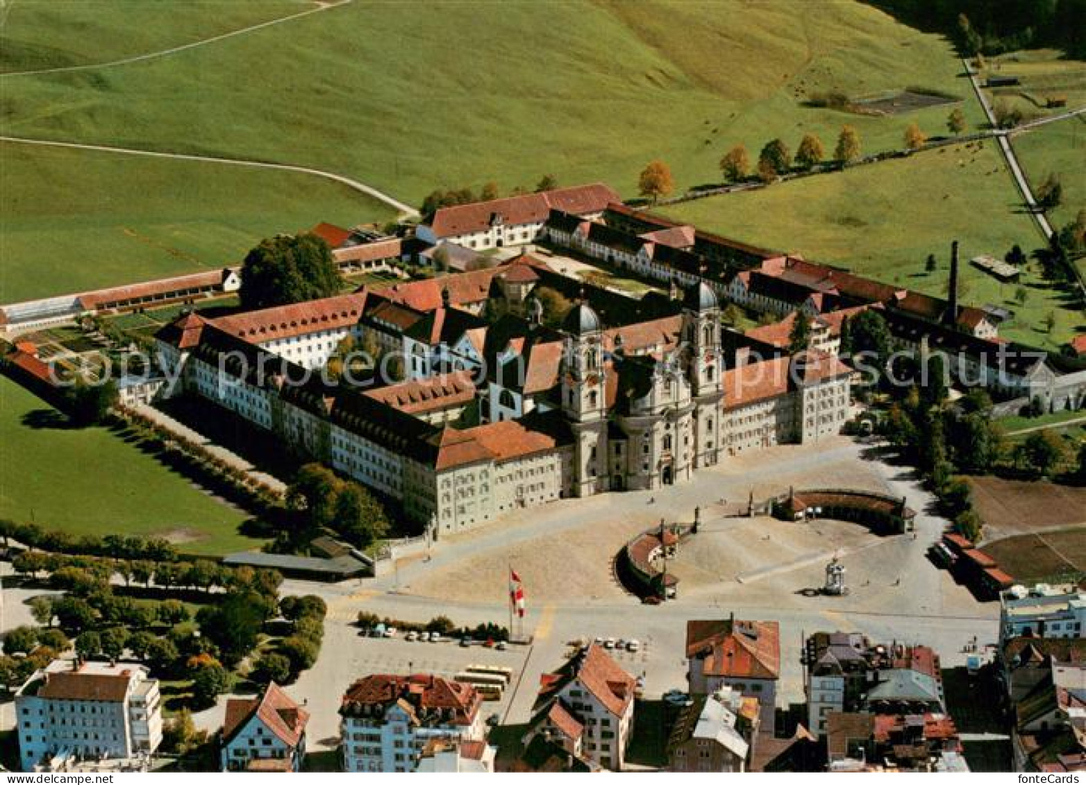 13744165 Einsiedeln SZ Kloster Fliegeraufnahme Einsiedeln SZ - Sonstige & Ohne Zuordnung