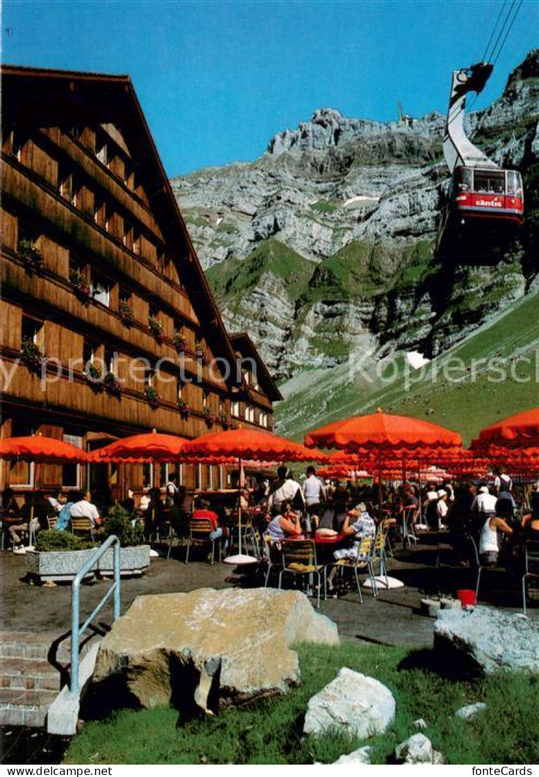 13742245 Saentis AR Auf Schwaegalp Restaurant Mit Gyrenspitz Und Saentis Luftsei - Other & Unclassified