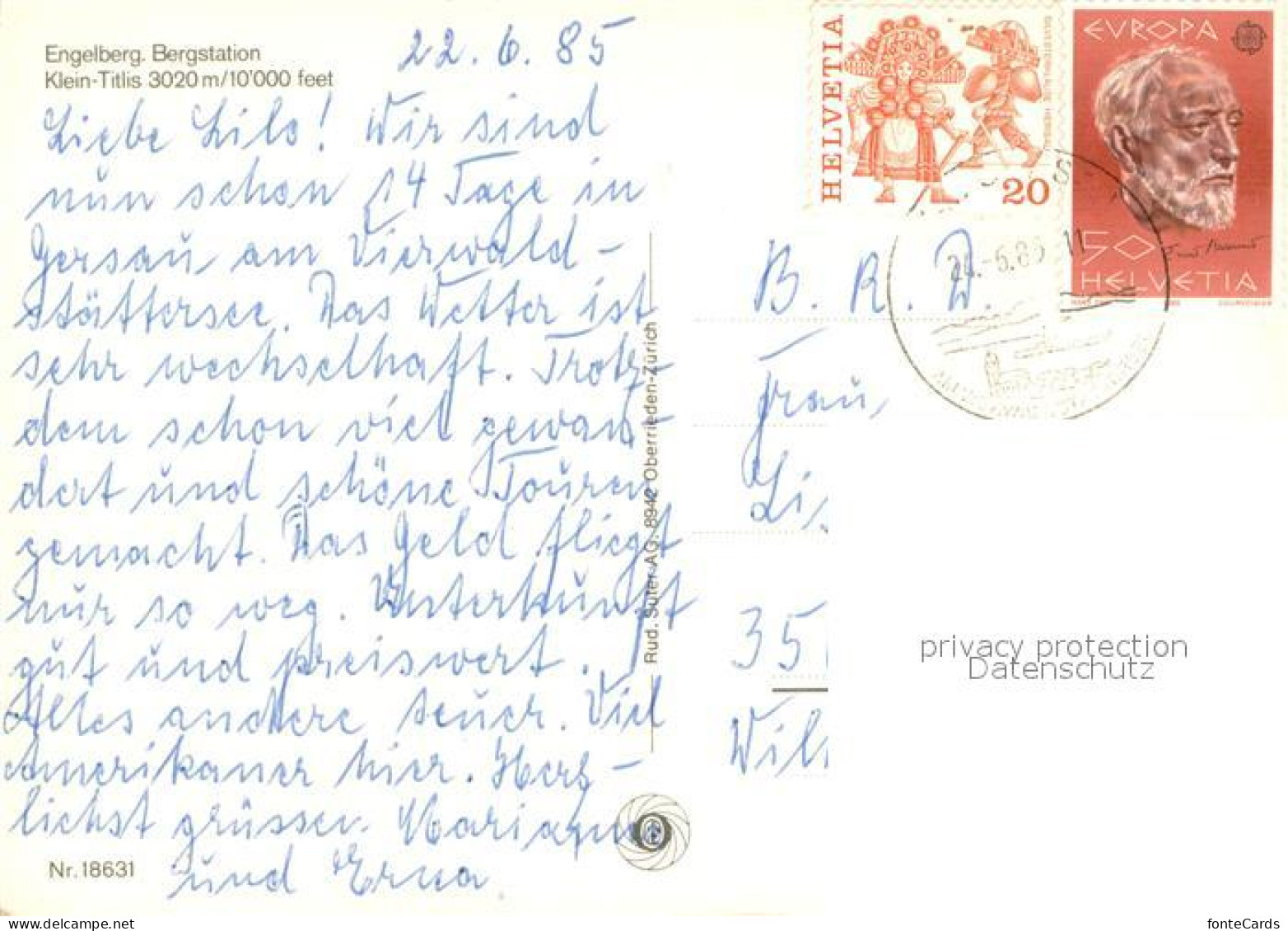 13741955 Engelberg  OW Bergstation Klein Titlis  - Sonstige & Ohne Zuordnung