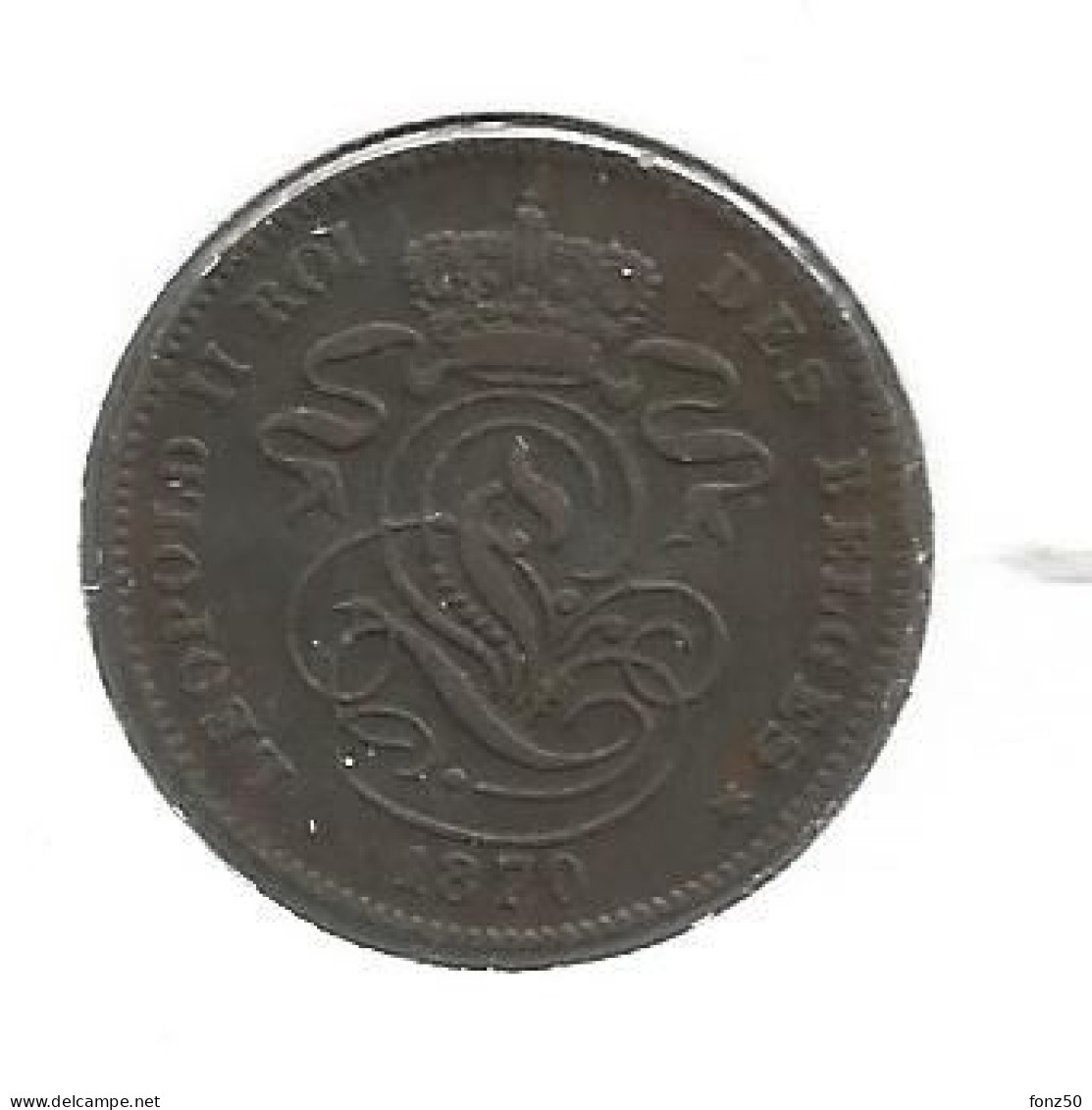 LEOPOLD II * 2 Cent 1870 * Z.Fraai / Prachtig * Nr 12907 - 2 Centimes