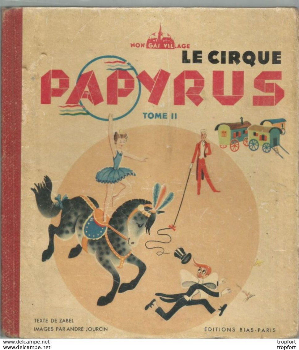 CB / Vintage / BD Ancienne THEME CIRQUE 1947 // CIRQUE PAPYRUS Tome II 60 Pages // Superbe !! - Other & Unclassified