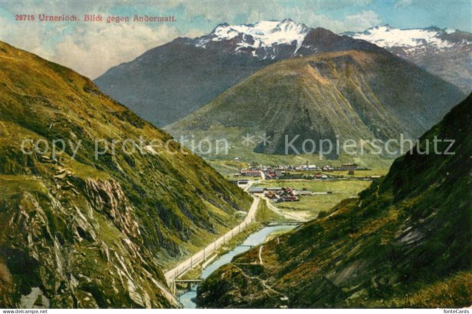 13738775 Andermatt UR Blick Vom Urnerloch  - Sonstige & Ohne Zuordnung