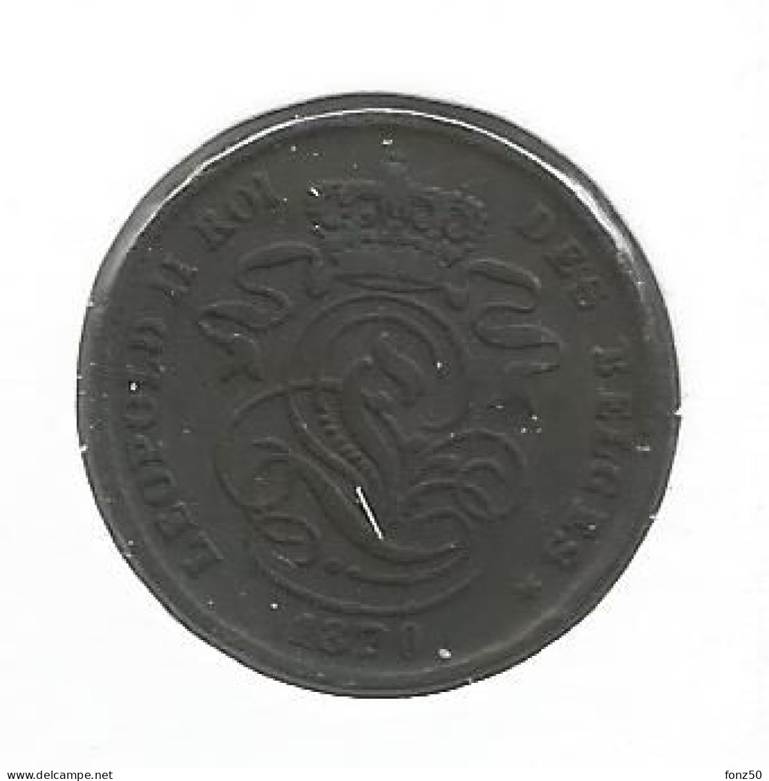 LEOPOLD II * 2 Cent 1870 * Prachtig * Nr 12908 - 2 Centimes