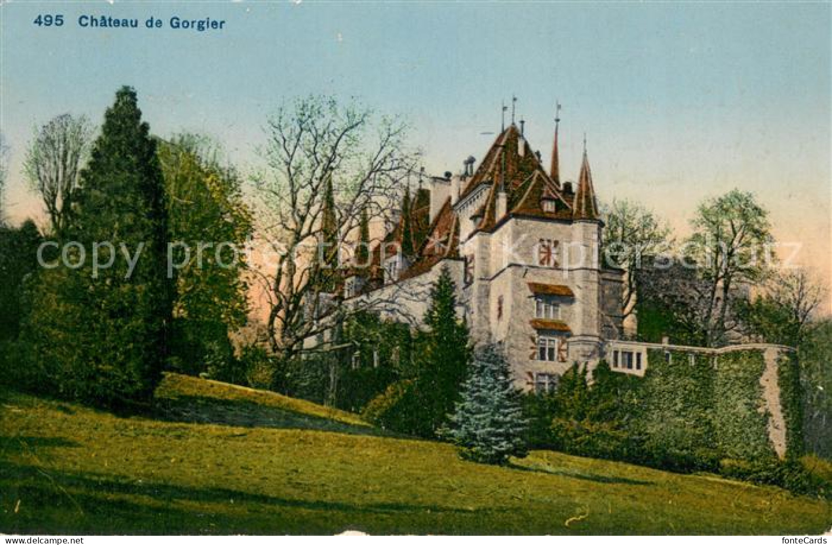 13738605 Gorgier NE Chateau De Gorgier  - Autres & Non Classés