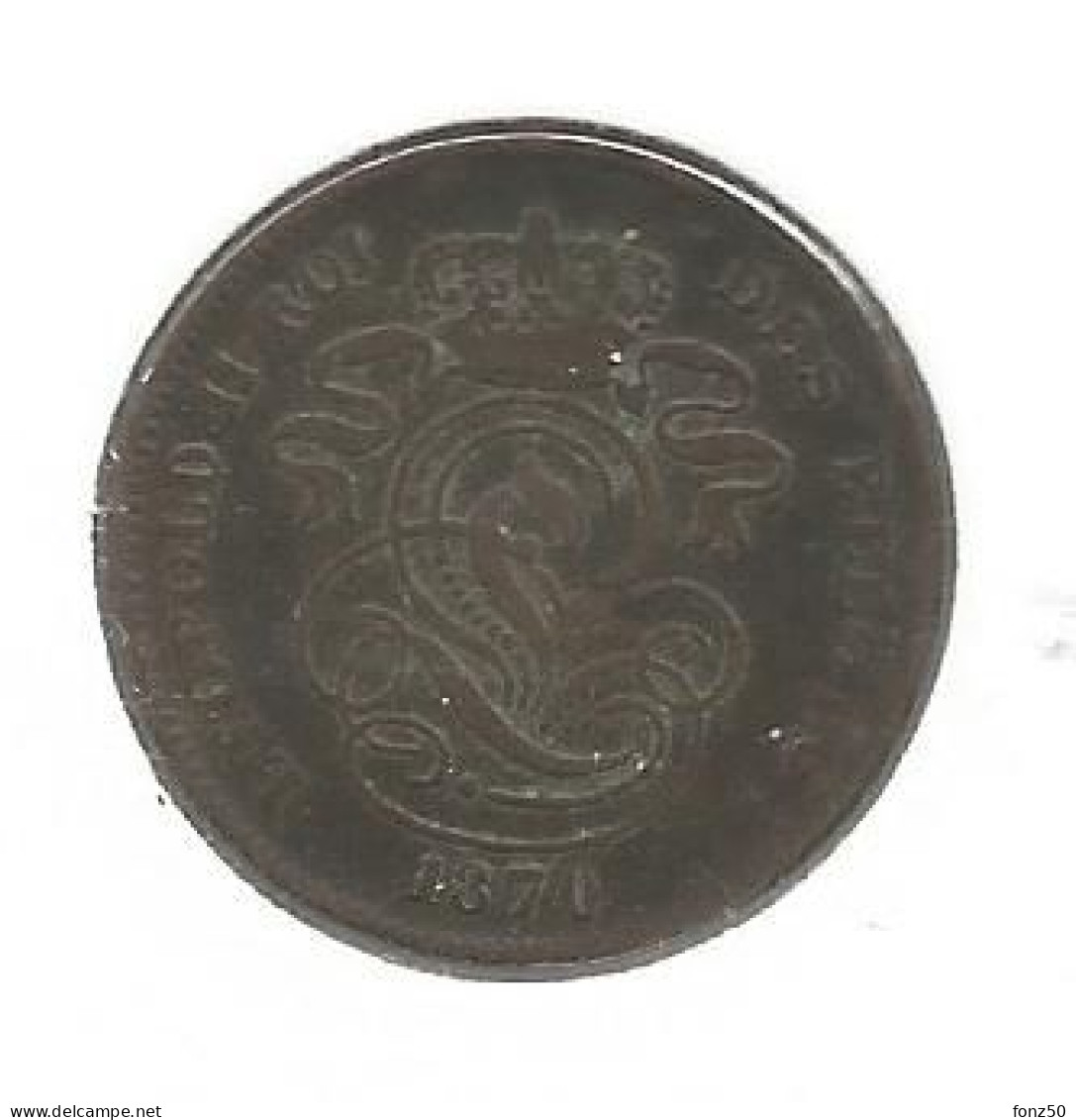 LEOPOLD II * 2 Cent 1871 * Z.Fraai / Prachtig * Nr 12912 - 2 Centimes