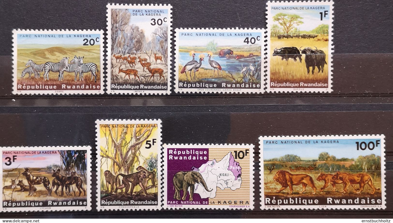 Ruanda Rwanda 1965 Wildtiere Mi 104/13 Nur Die Säuger 8v Von 10v Im Angebot - Ungebraucht