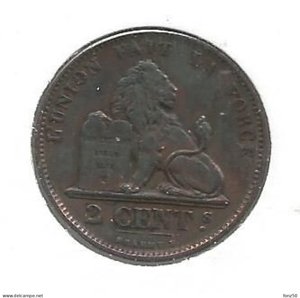 LEOPOLD II * 2 Cent 1871 * F D C * Nr 12913 - 2 Cents