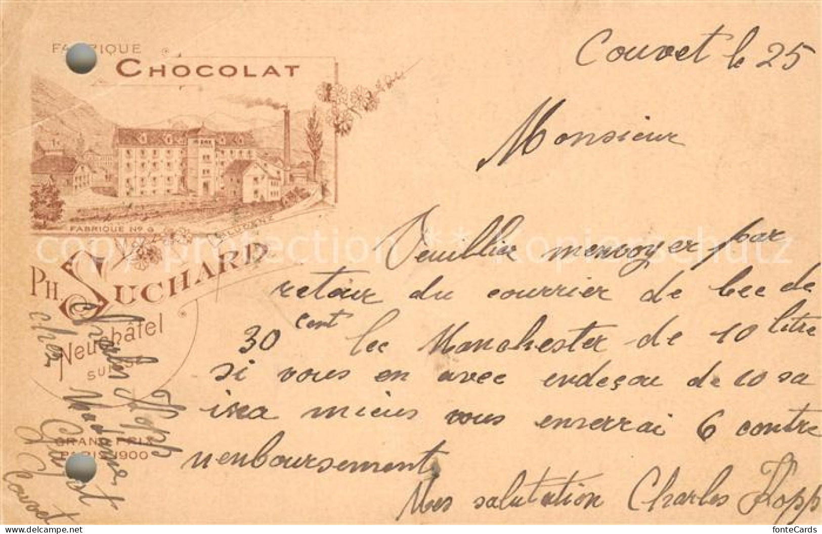 13736225 Couvet Fabrique Chocolat Ph Suchard Neuchatel Couvet - Sonstige & Ohne Zuordnung