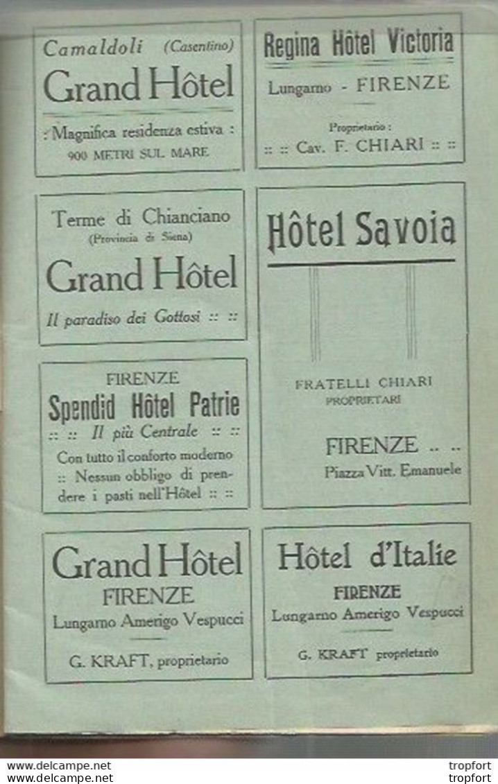 CA / Vintage / Old Italy Program Theater // Rare PROGRAMME Théâtre De FIRENZE FLORENCE Italie // 1913 Le BACCANTI - Programme