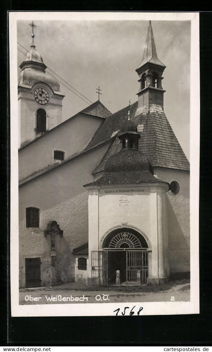 AK Vorderweissenbach, Oberweissenbach, Kirche, Heldendenkmal  - Autres & Non Classés