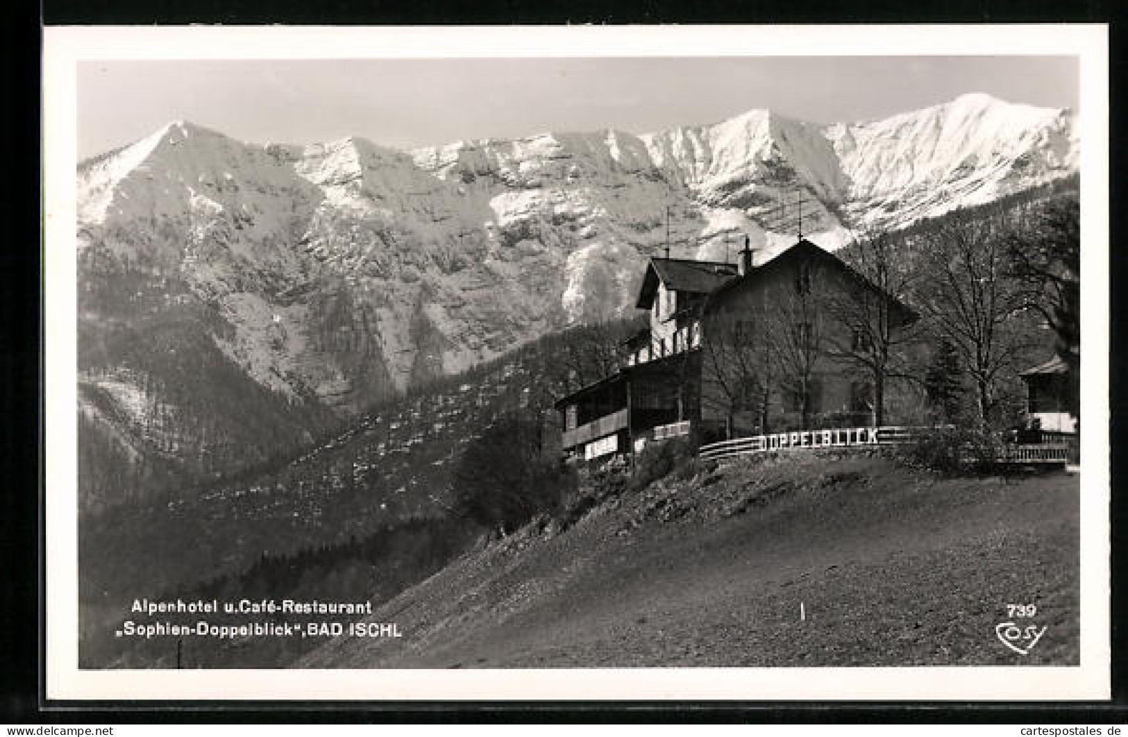 AK Bad Ischl, Alpenhotel Und Cafe-Restaurant Sophien-Doppelblick  - Sonstige & Ohne Zuordnung