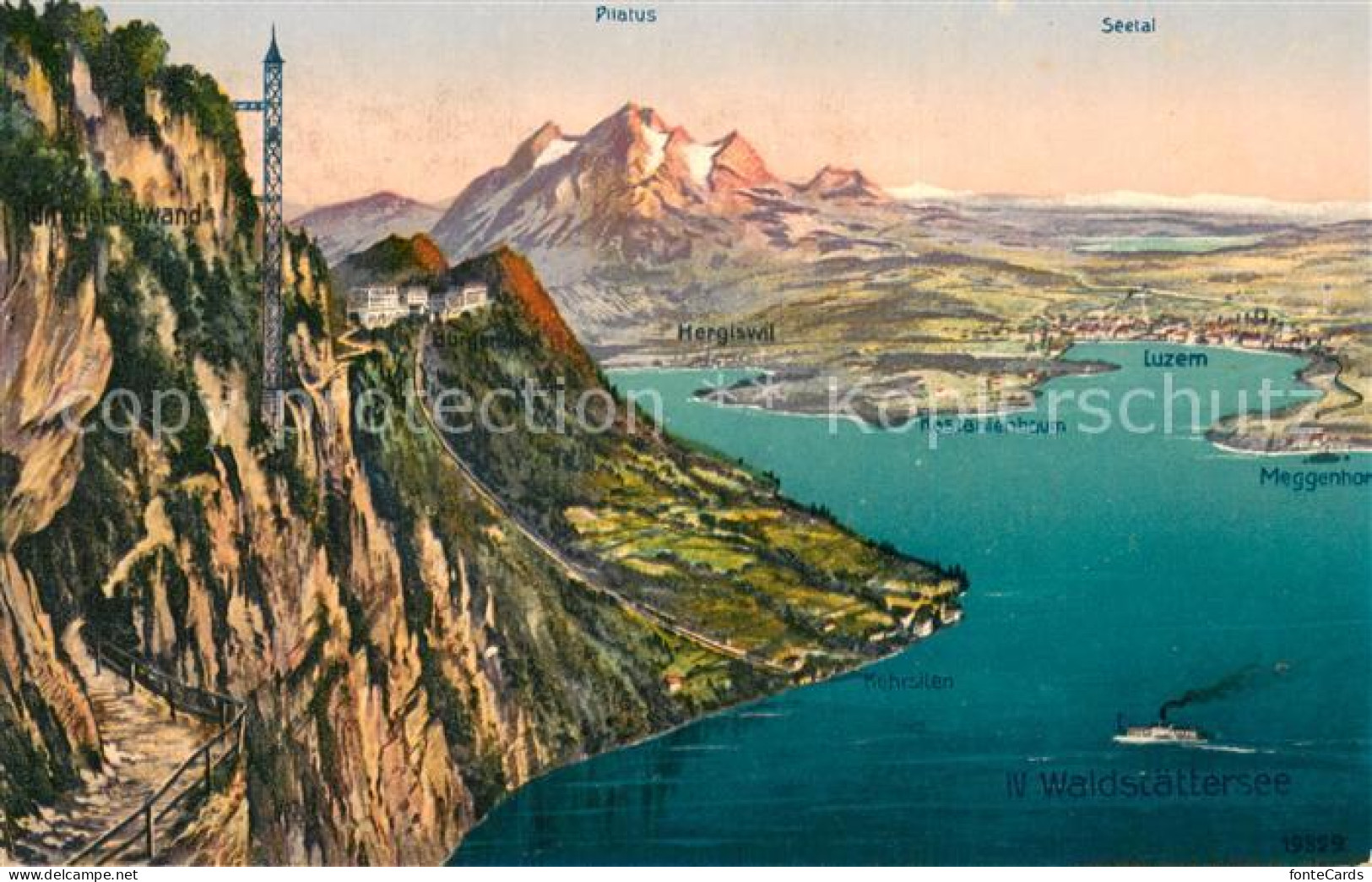 13735555 Vierwaldstaettersee Vierwaldstaedtersee SZ Mit Pilatus Seetal Kehrsiten - Sonstige & Ohne Zuordnung