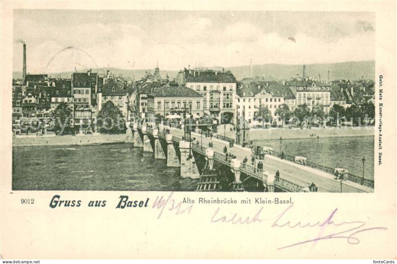 13735325 Basel BS Alte Rheinbruecke Mit Klein Basel Basel BS - Other & Unclassified