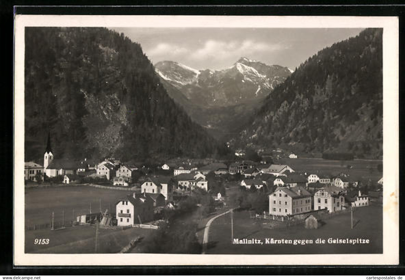 AK Mallnitz, Teilansicht Gegen Die Geiselspitze  - Altri & Non Classificati