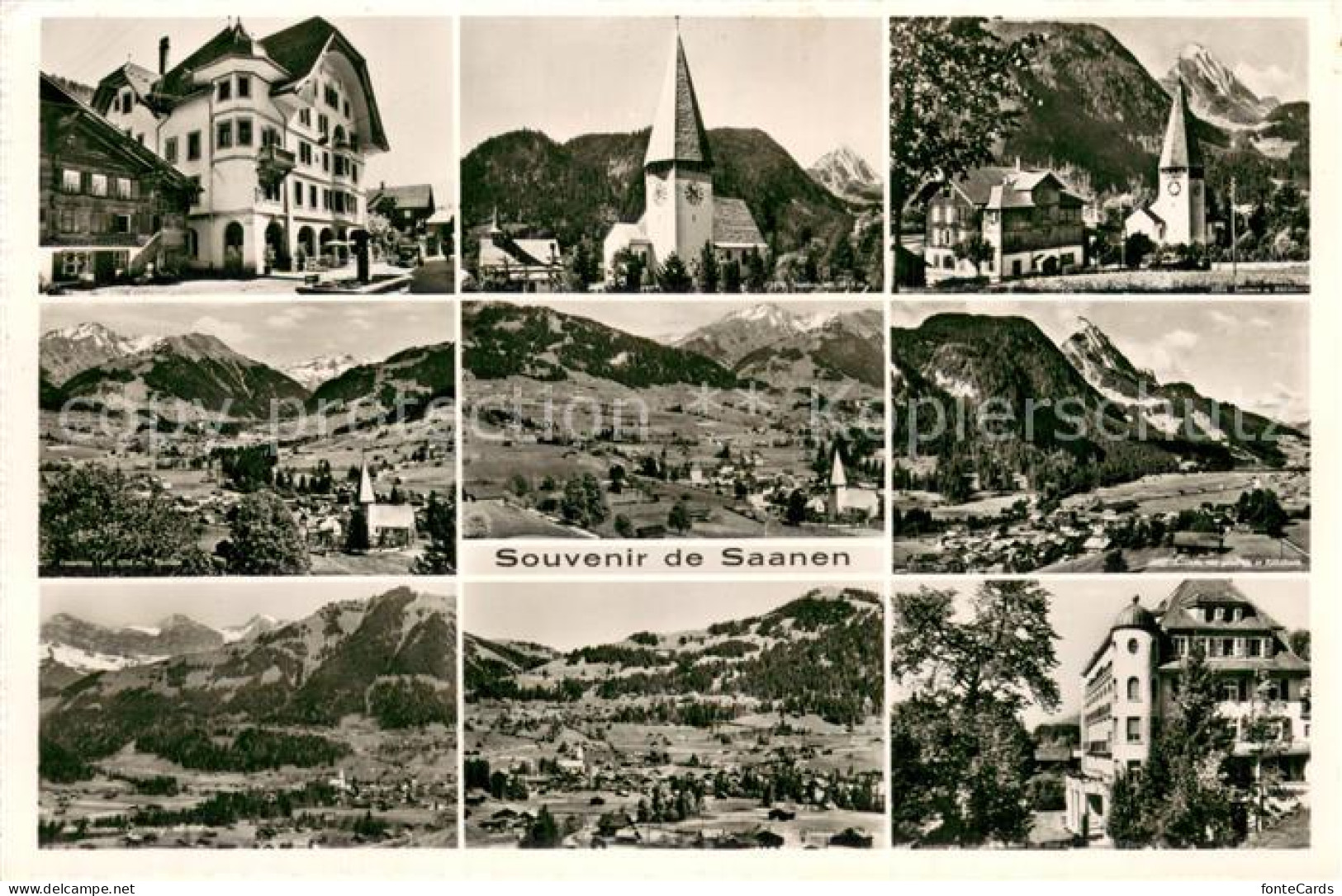 13731735 Saanen Orts Und Teilansichten Panorama Kirchen Saanen - Sonstige & Ohne Zuordnung