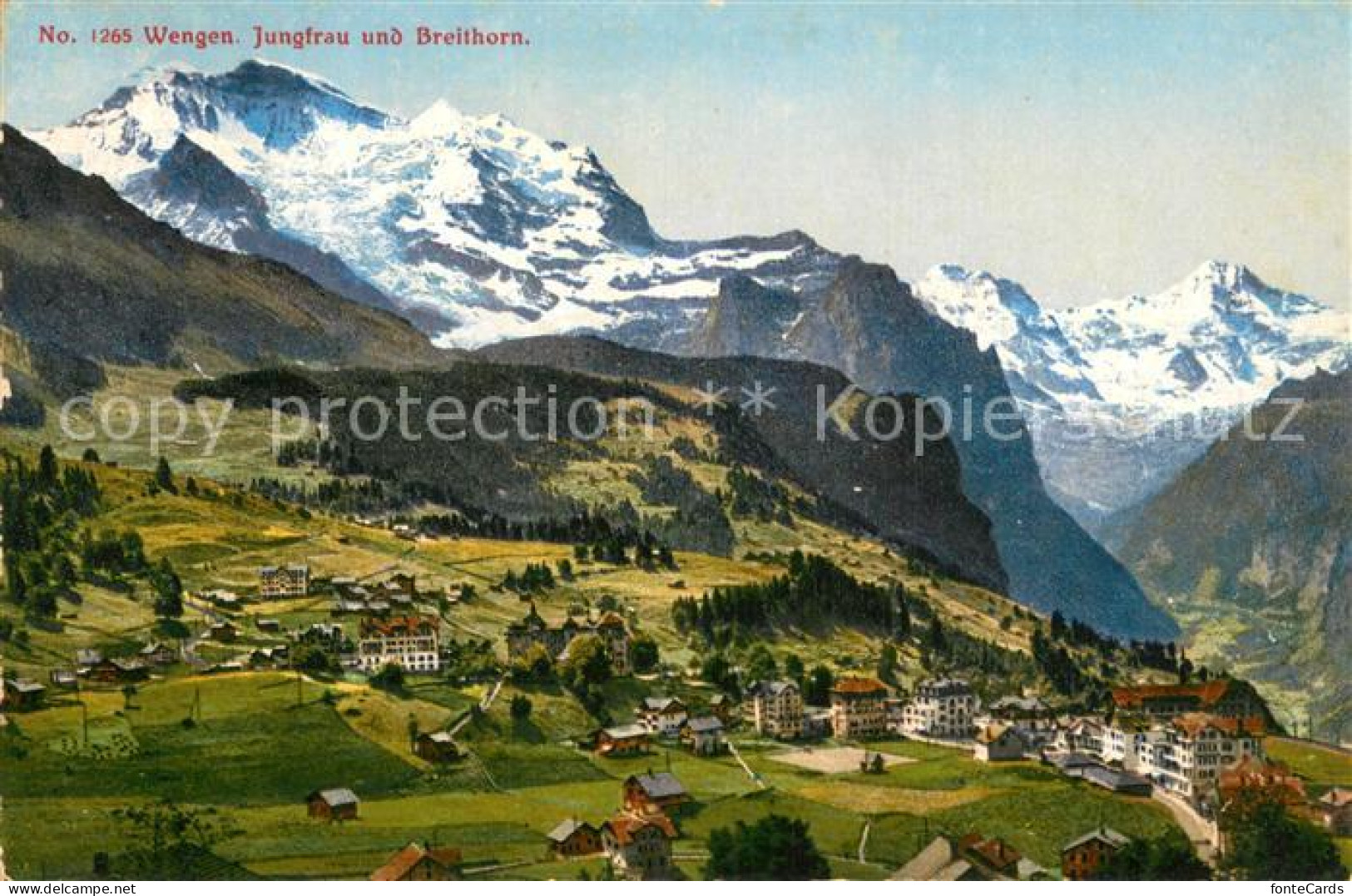 13731525 Wengen  BE Mit Jungfrau Und Breithorn  - Sonstige & Ohne Zuordnung