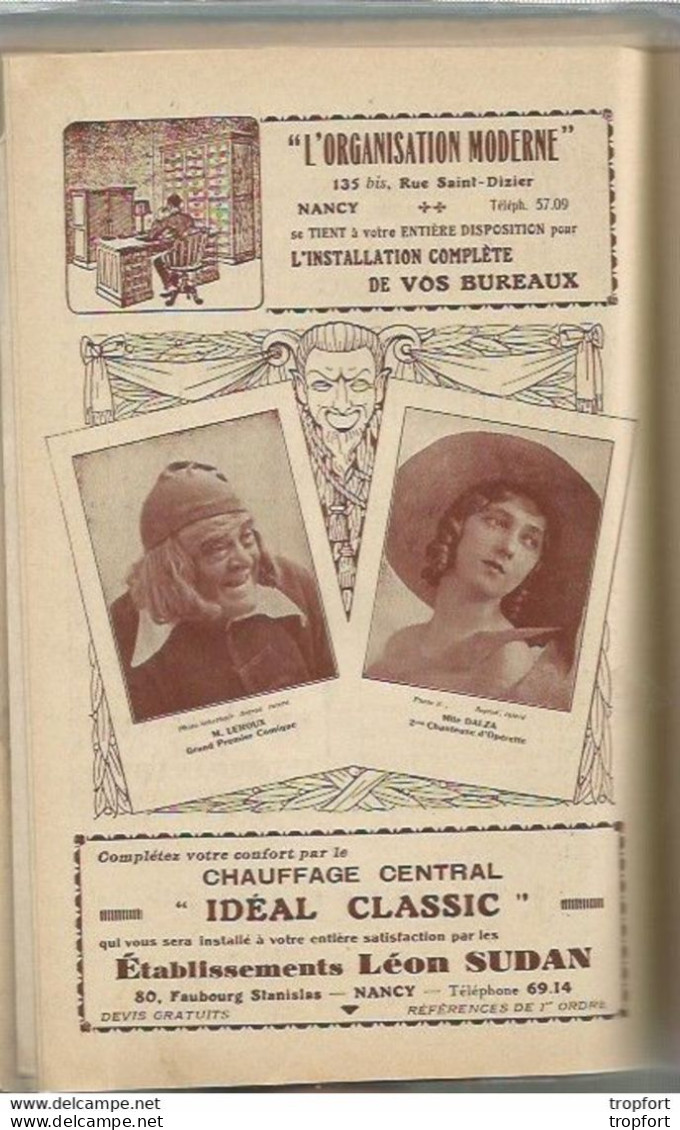 CA / Vintage / Old french theater program 1931 // Programme théâtre NANCY // Princesse CZARDAS // Publicité VOITURE