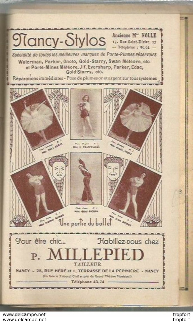CA / Vintage / Old french theater program 1931 // Programme théâtre NANCY // Princesse CZARDAS // Publicité VOITURE