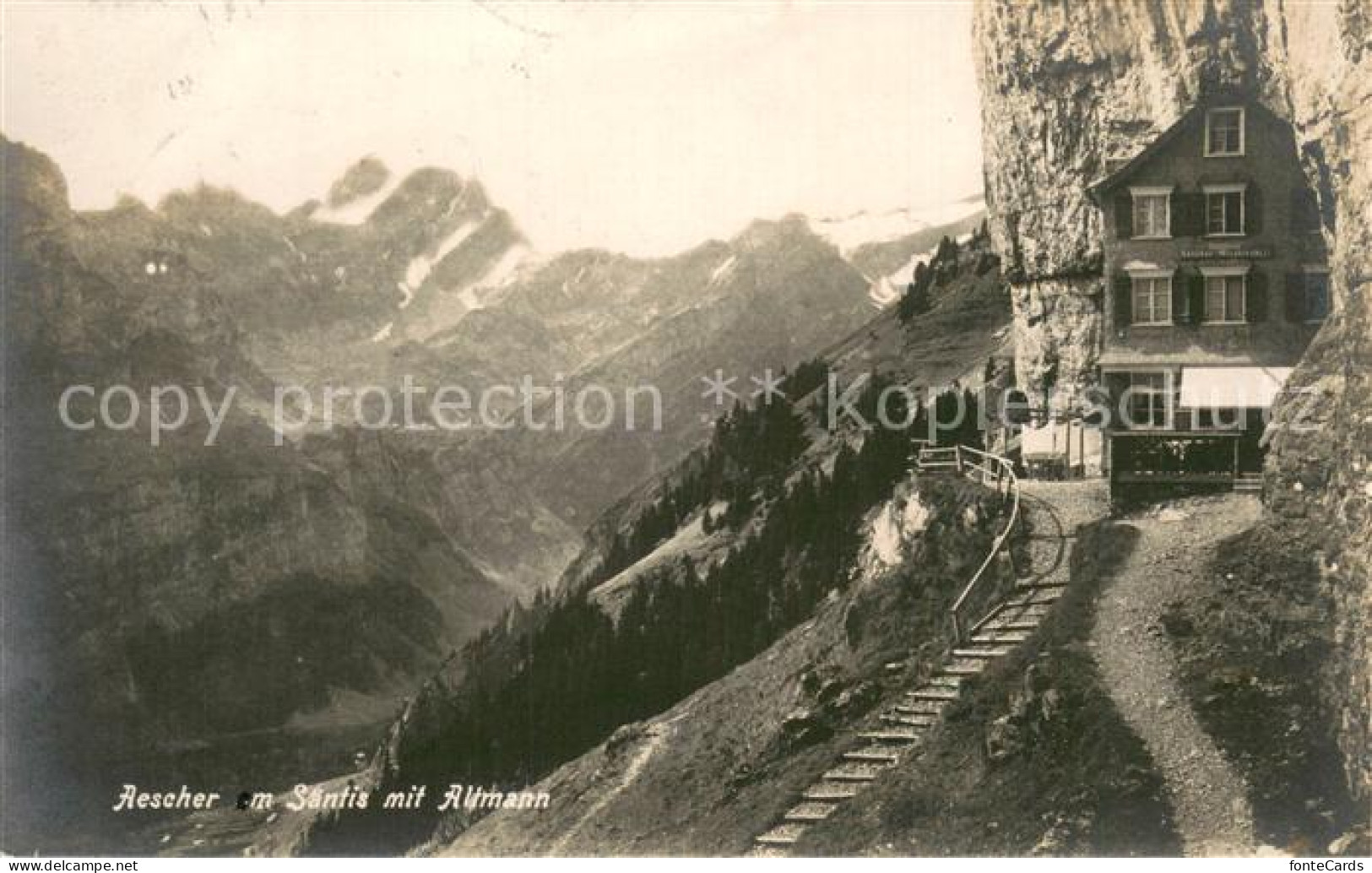 13726955 Aescher-Wildkirchli IR Mit Saentis Und Altmann  - Sonstige & Ohne Zuordnung