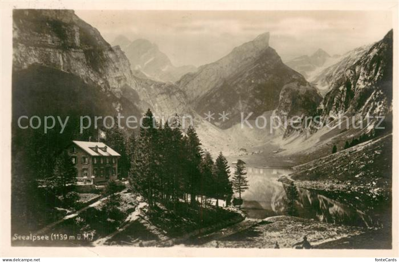 13724055 Seealpsee Saentis IR Berghaus Appenzeller Alpen  - Other & Unclassified