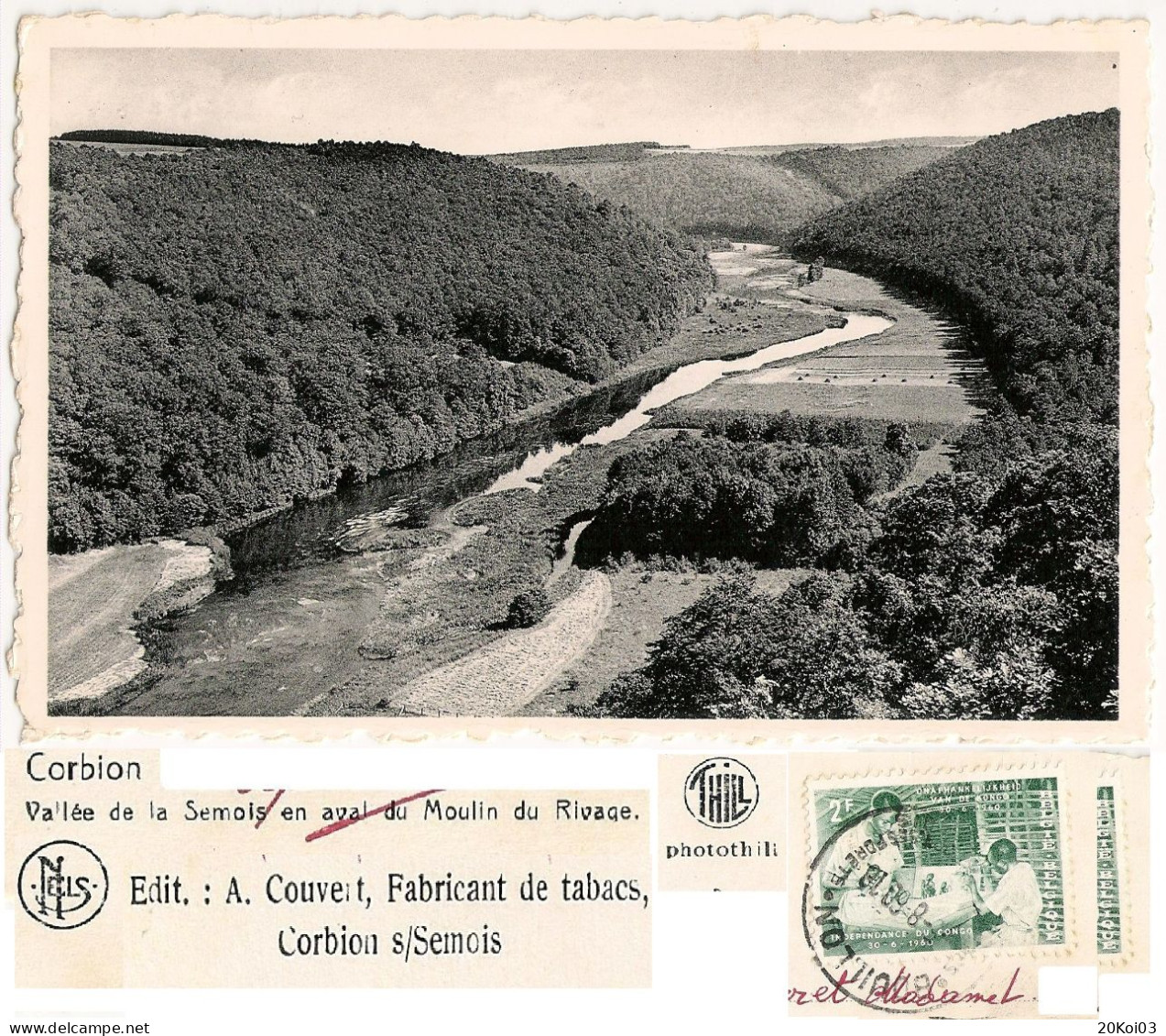 Corbion Vallée De La Semois En Aval Du Moulin_Luxembourg_CPSM Vintage - Bouillon