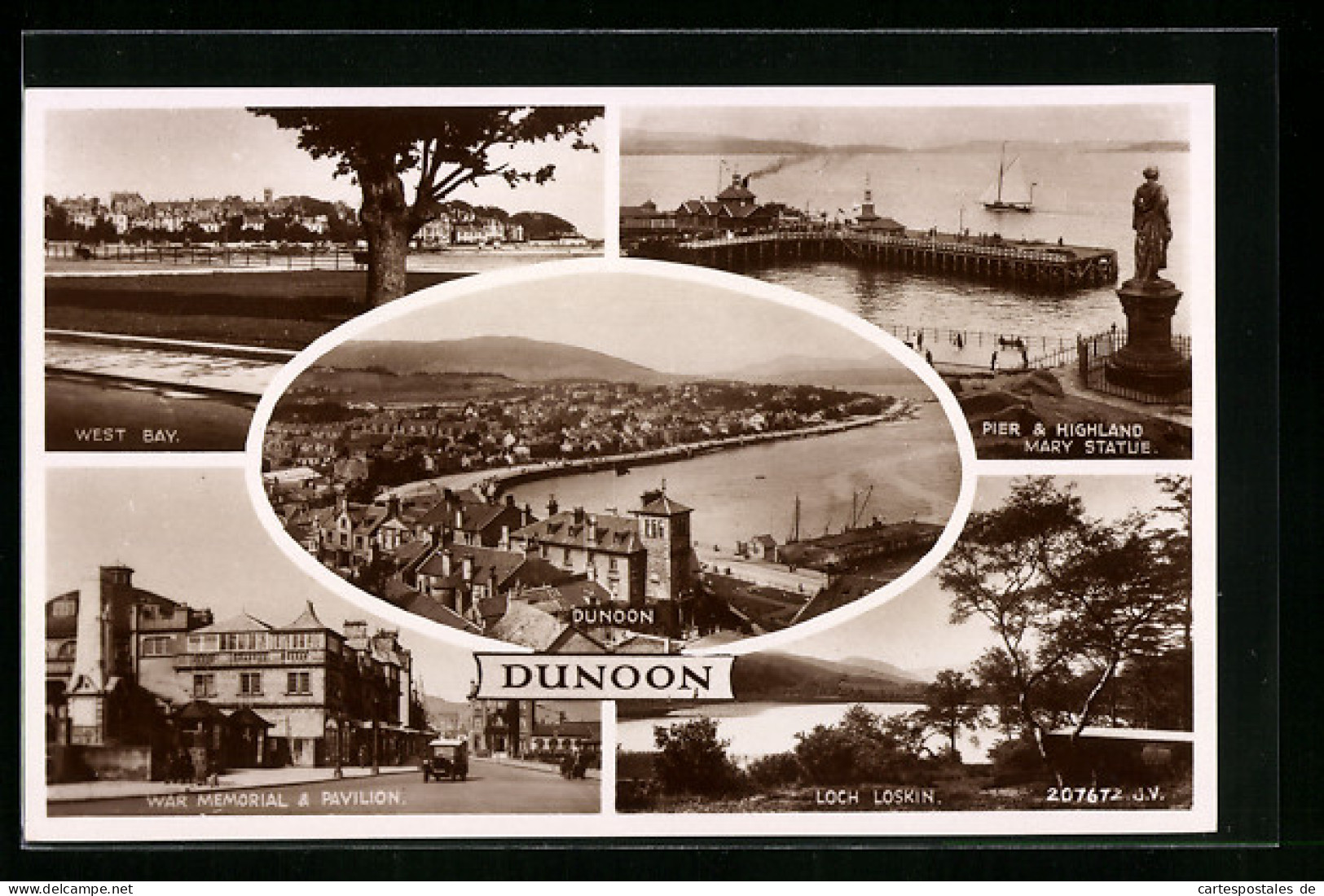 Pc Dunoon, West Bay, Loch Loskin, War Memorial & Pavillion  - Sonstige & Ohne Zuordnung