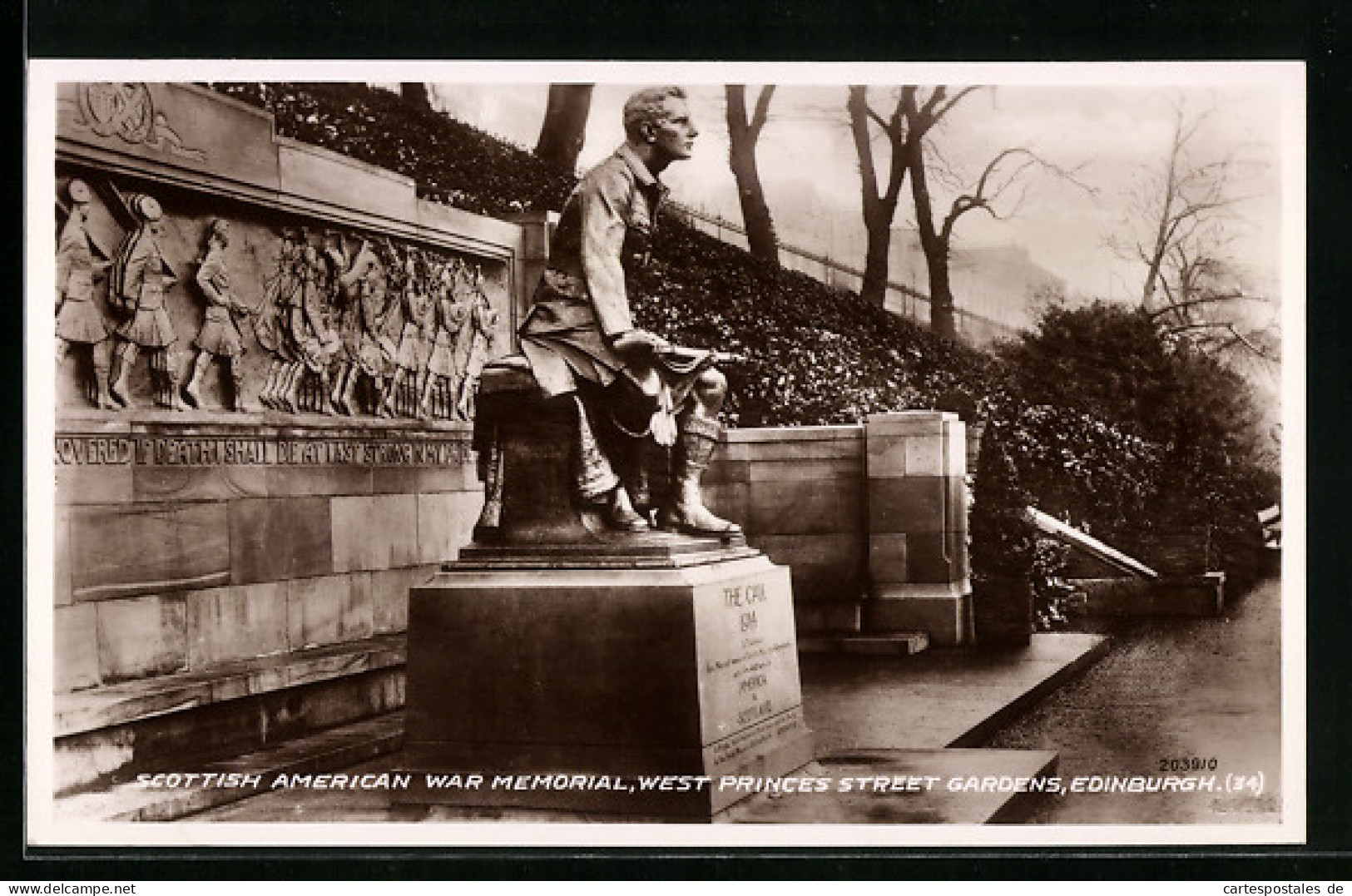 Pc Edinburgh, Scottish American War Memorial, West Princes Street  - Autres & Non Classés