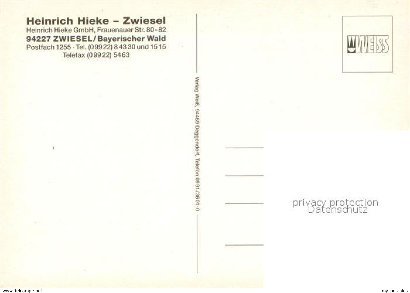 73660363 Zwiesel Niederbayern Baerwurzerei Heinrich Hieke Destillierblase Probie - Zwiesel