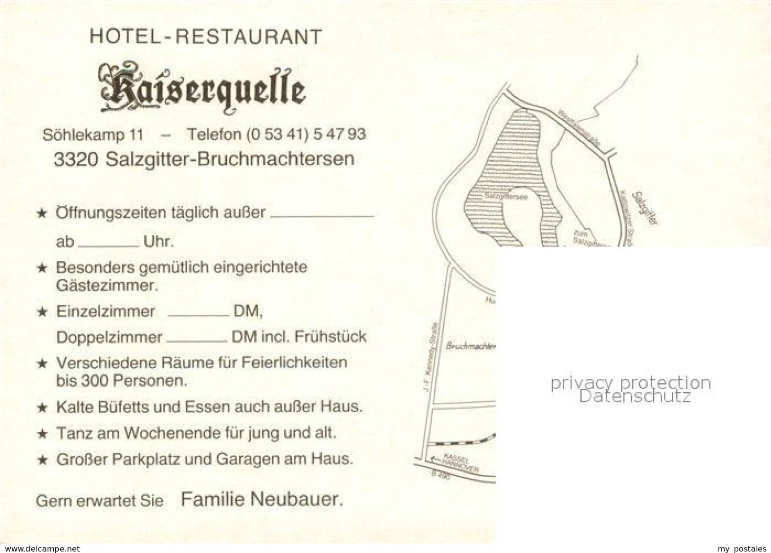 73660338 Bruchmachtersen Hotel Restaurant Kaiserquelle Fremdenzimmer Bruchmachte - Salzgitter