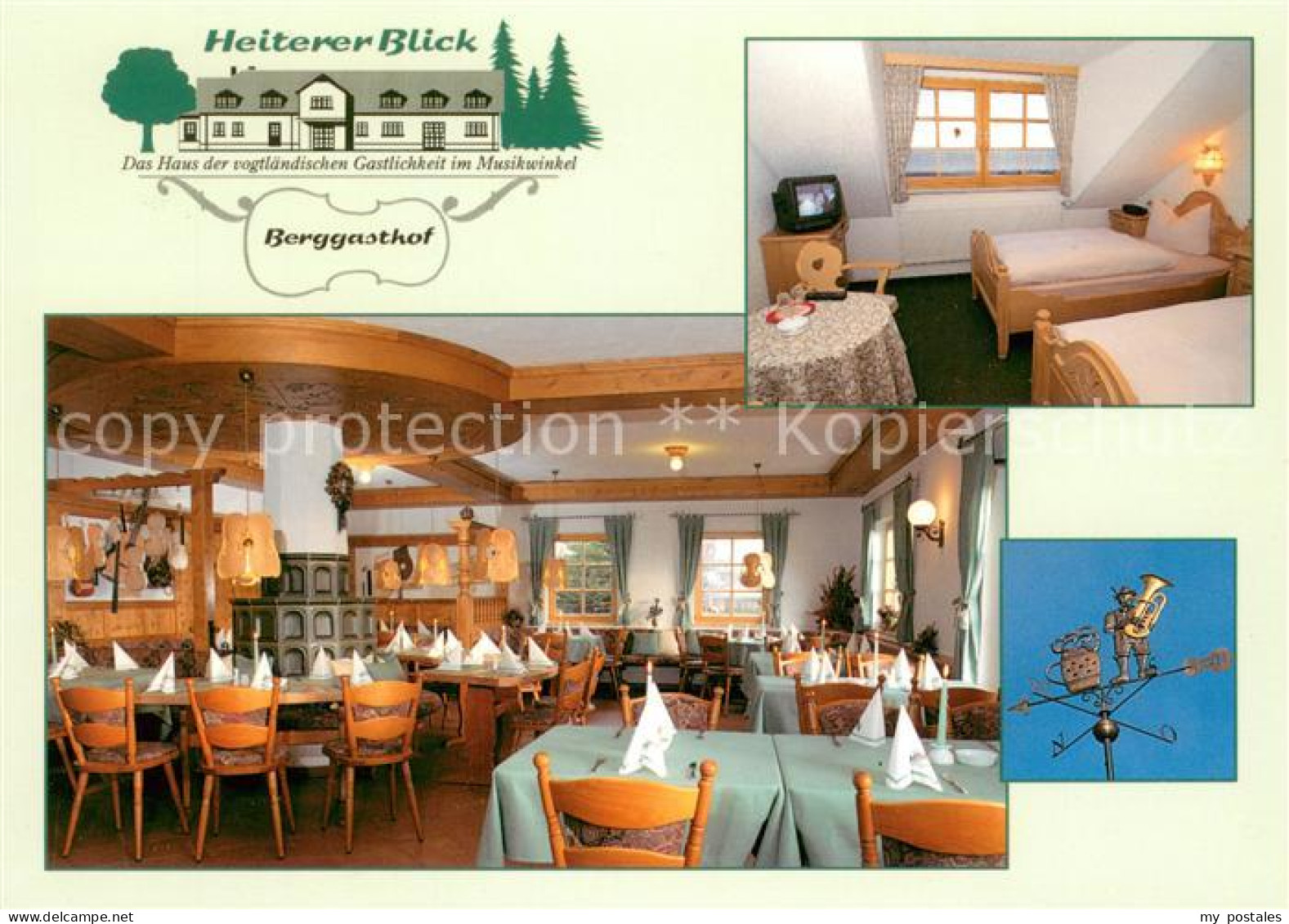 73660324 Markneukirchen Berggasthof Heiterer Blick Restaurant Fremdenzimmer Mark - Markneukirchen